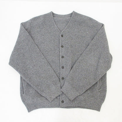 【中古】crepuscule | クレプスキュール Moss Stitch V-neck Cardigan カーディガン 2403-033 グレー サイズ：2