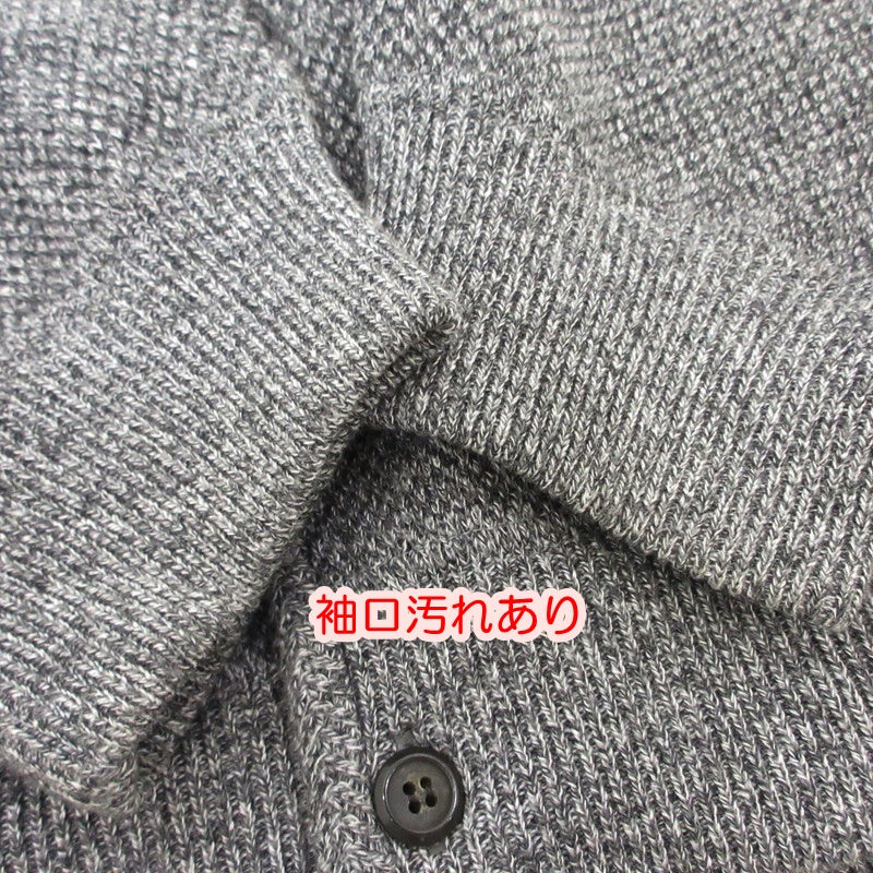 【中古】crepuscule | クレプスキュール Moss Stitch V-neck Cardigan カーディガン 2403-033 グレー サイズ：2