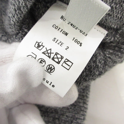 【中古】crepuscule | クレプスキュール Moss Stitch V-neck Cardigan カーディガン 2403-033 グレー サイズ：2