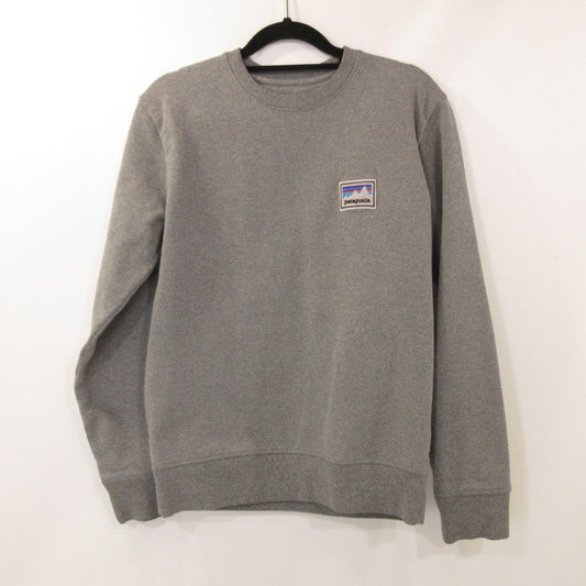 【中古】patagonia | パタゴニア SHOP STICKER PATCH UPRISAL CREW SWEATSHIRT スウェット 39541 グレー サイズ：XS