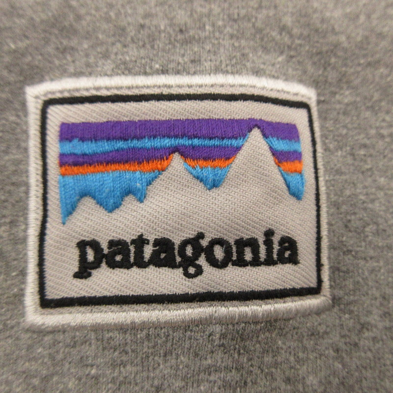 【中古】patagonia | パタゴニア SHOP STICKER PATCH UPRISAL CREW SWEATSHIRT スウェット 39541 グレー サイズ：XS