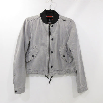【中古】G-STAR | ジースター Drawstring Bomber Jacket デニム D20599-D109-D127 グレー サイズ：M