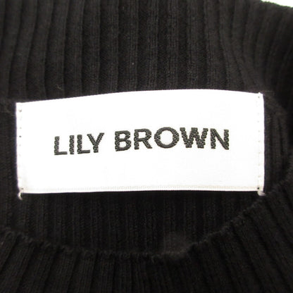 【中古】Lily Brown | リリーブラウン ニットビスチェドッキングワンピース ワンピース LWFO241108 2024S/S サイズ：F ブラック