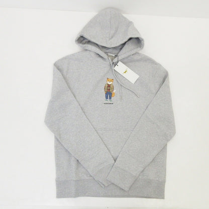 【中古】MAISON KITSUNE | メゾンキツネ Dressed Fox Regular Hoodie パーカー LM00304KM0001 グレー サイズ：M
