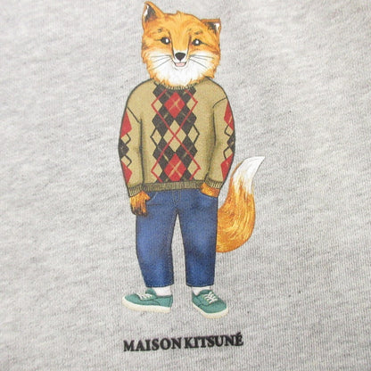 【中古】MAISON KITSUNE | メゾンキツネ Dressed Fox Regular Hoodie パーカー LM00304KM0001 グレー サイズ：L