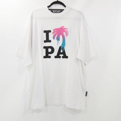 【中古】Palm Angels | パームエンジェルス I Love Pa Classic Tee 半袖Ｔシャツ PMAA066S23JER002 ホワイト サイズ：M