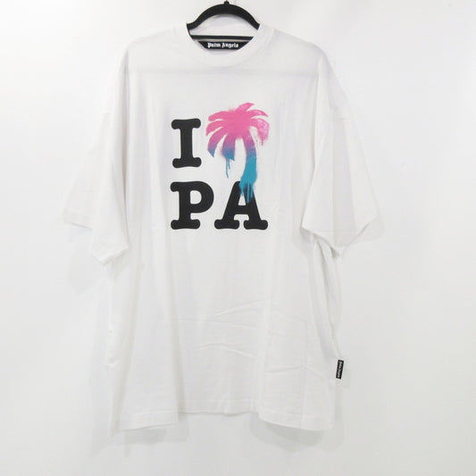 【中古】Palm Angels | パームエンジェルス I Love Pa Classic Tee 半袖Ｔシャツ PMAA066S23JER002 ホワイト サイズ：M