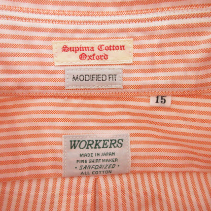【中古】WORKERS | ワーカーズ Modified BD Shirt 長袖シャツ サイズ:15