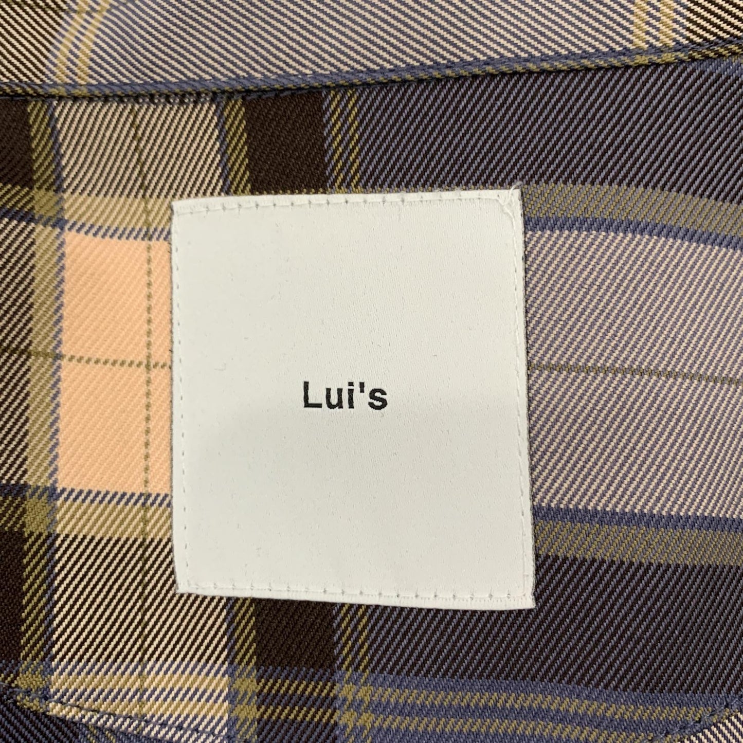 【中古】Lui's | ルイス ロイヤルチェックスリットボリュームシャツコート 長袖シャツ LUZ2041204A0005 2024S/S サイズ：F