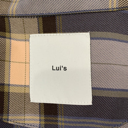 【中古】Lui's | ルイス ロイヤルチェックスリットボリュームシャツコート 長袖シャツ LUZ2041204A0005 2024S/S サイズ：F