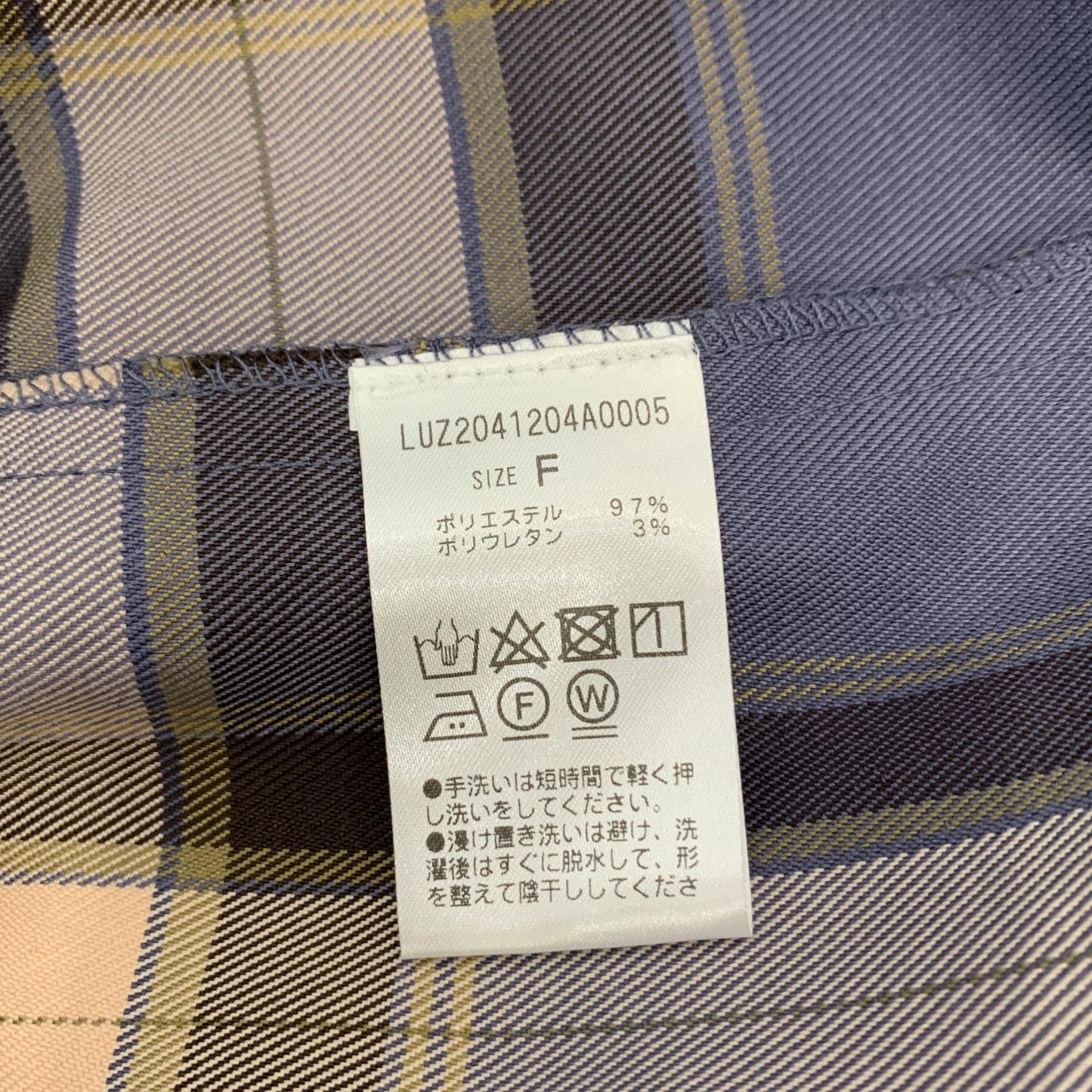 【中古】Lui's | ルイス ロイヤルチェックスリットボリュームシャツコート 長袖シャツ LUZ2041204A0005 2024S/S サイズ：F