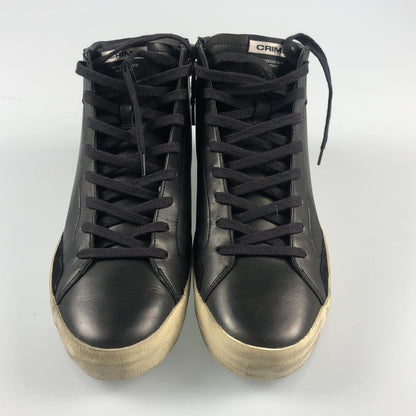 【中古】 DISTRESSED HIGH スニーカー 18070AA6.20 ブラック 27.5cm