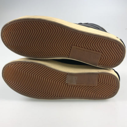 【中古】 DISTRESSED HIGH スニーカー 18070AA6.20 ブラック 27.5cm