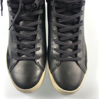 【中古】 DISTRESSED HIGH スニーカー 18070AA6.20 ブラック 27.5cm
