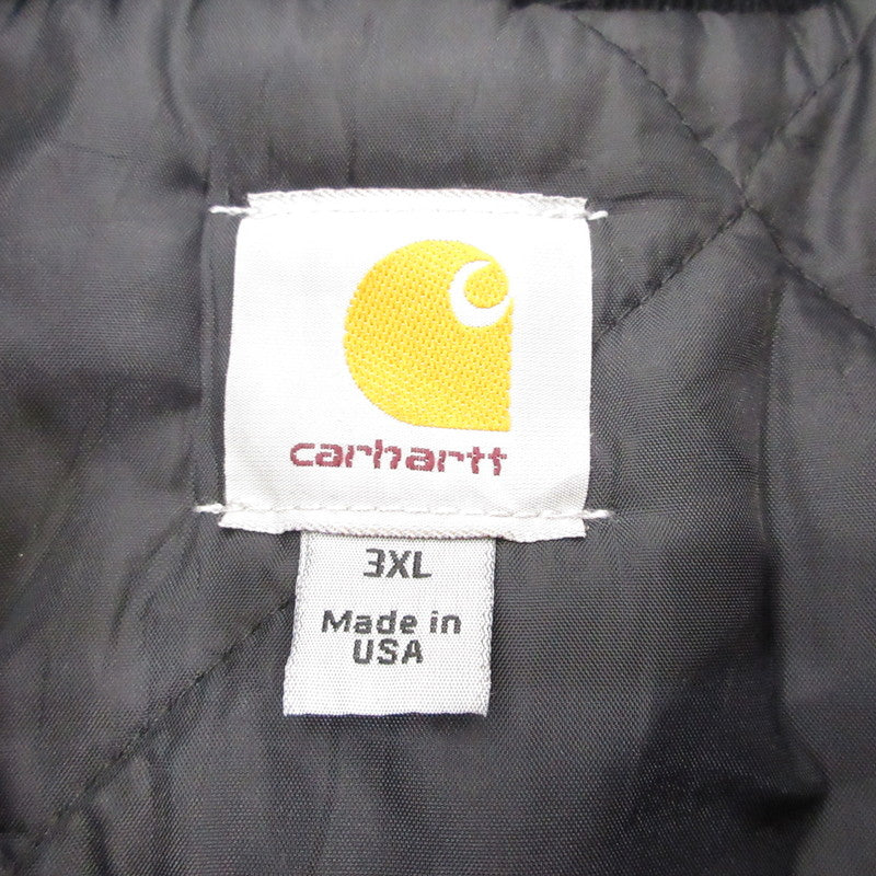 【中古】Carhartt | カーハート DUCK TRADITIONAL COAT 中綿ジャケット C003 BLK NETTTSワッペン ブラック