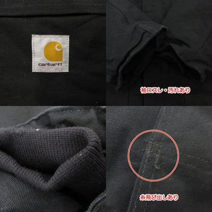 【中古】Carhartt | カーハート DUCK TRADITIONAL COAT 中綿ジャケット C003 BLK NETTTSワッペン ブラック