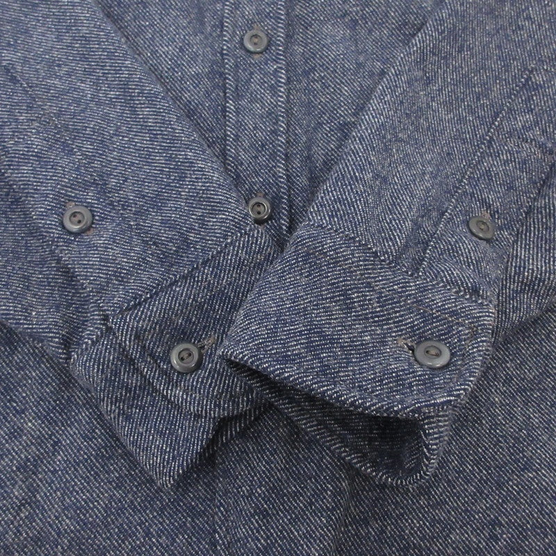 【中古】WARE HOUSE | ウェアハウス　ウエアハウス CLASSICS WOOL SHIRTS 長袖シャツ ネイビー サイズ：42