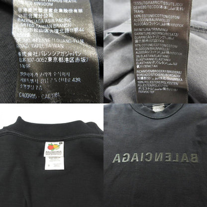【中古】BALENCIAGA | バレンシアガ インサイドアウトロゴ 半袖Ｔシャツ 720198 TNVR5 国内正規品 ブラック サイズ：L