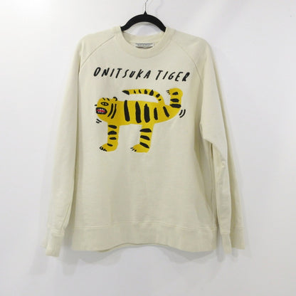 【中古】ONITSUKA TIGER | オニツカタイガー SWEAT TOP スウェット 2183A996 ベージュ サイズ：M