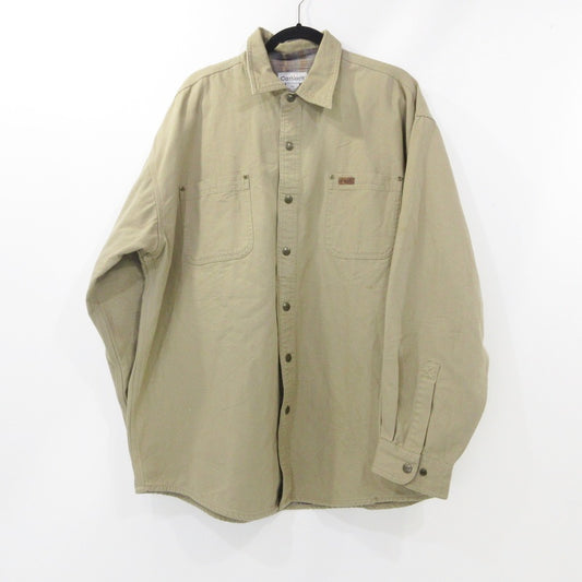 【中古】Carhartt | カーハート Duck Canvas Shirt Jacket その他トップス S96GKH ベージュ サイズ：XL