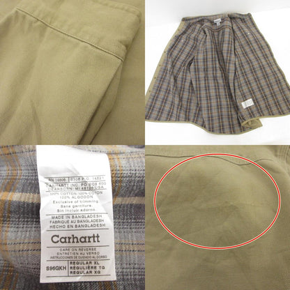 【中古】Carhartt | カーハート Duck Canvas Shirt Jacket その他トップス S96GKH ベージュ サイズ：XL