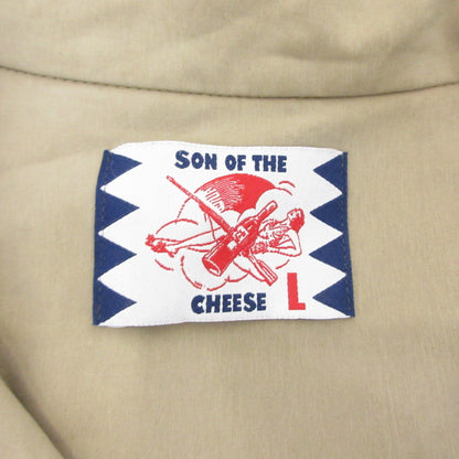【中古】SON OF THE CHEESE | サノバチーズ BOX POCKET L/S 半袖シャツ SC2110-SH01 ベージュ サイズ：L
