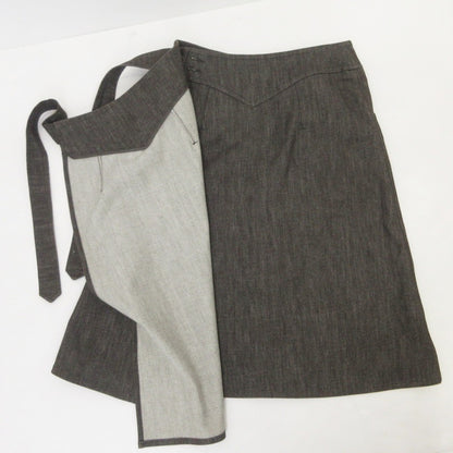【中古】MAX MARA | マックスマーラ 花装飾付デニムスカート スカート 株式会社OTS ブラウン サイズ：38