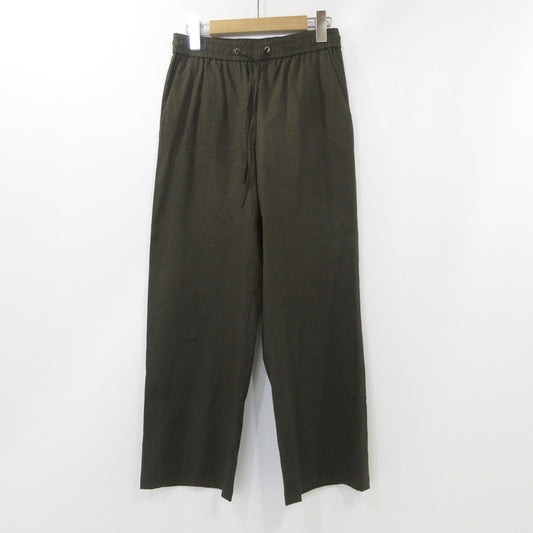 【中古】theory | セオリー ウォッシャブルリネンストレッチパンツ パンツ 3106433 カーキ サイズ：36