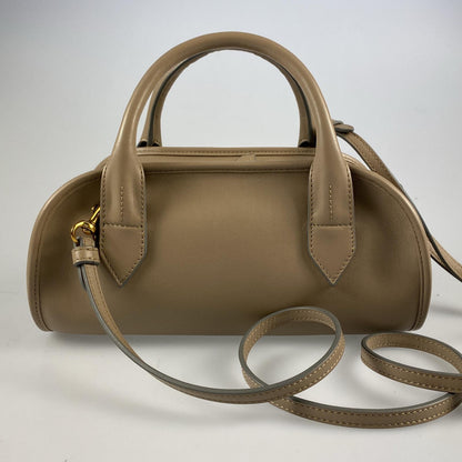 【中古】J&M Davidson | ジェイアンドエムデヴィッドソン MINI BUREAU BAG ハンドバッグ ベージュ