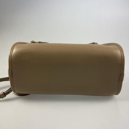 【中古】J&M Davidson | ジェイアンドエムデヴィッドソン MINI BUREAU BAG ハンドバッグ ベージュ