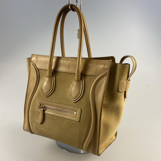 【中古】CELINE | セリーヌ ラゲージマイクロショッパー ハンドバッグ