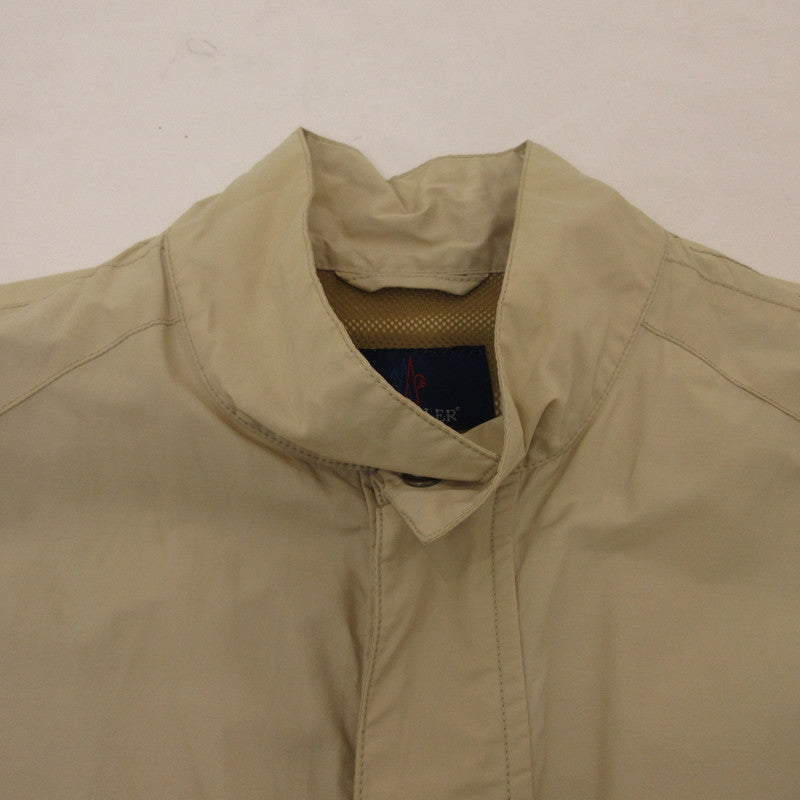【中古】MONCLER | モンクレール ナイロンジャケット 並行品 青タグ ベージュ サイズ：1