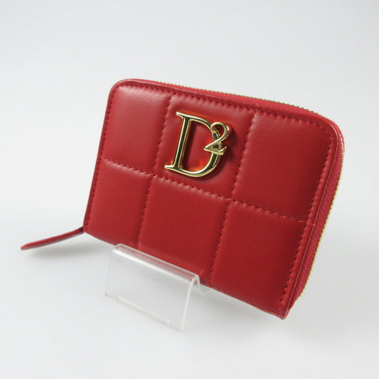 【中古】DSQUARED2 | ディースクエアード D2 STATEMENT SOFT WALLET 長財布 S83WA0024 レッド