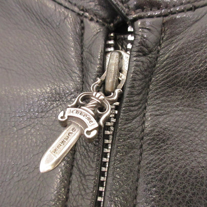 【中古】CHROME HEARTS | クロムハーツ RACING2 レザー 2225-304-6062 国内正規品 ブラック サイズ：M