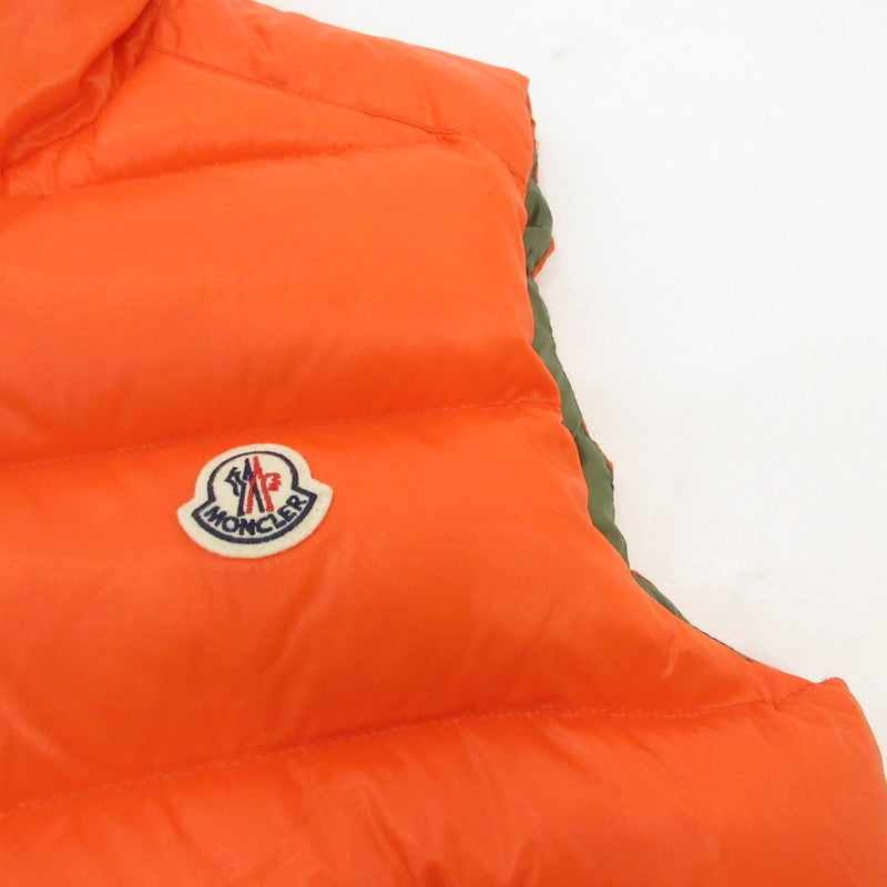 【中古】MONCLER | モンクレール TIB ダウンベスト F20911A53800 国内正規品 オレンジ サイズ：2