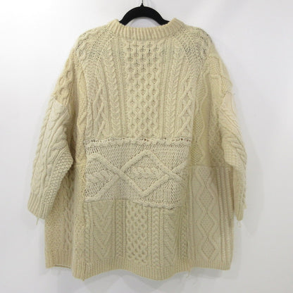 【中古】SUNNY SIDE UP | サニーサイドアップ REMAKE 15 KNIT セーター USED FABRIC使用 アイボリー サイズ：2