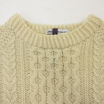 【中古】SUNNY SIDE UP | サニーサイドアップ REMAKE 15 KNIT セーター USED FABRIC使用 アイボリー サイズ：2