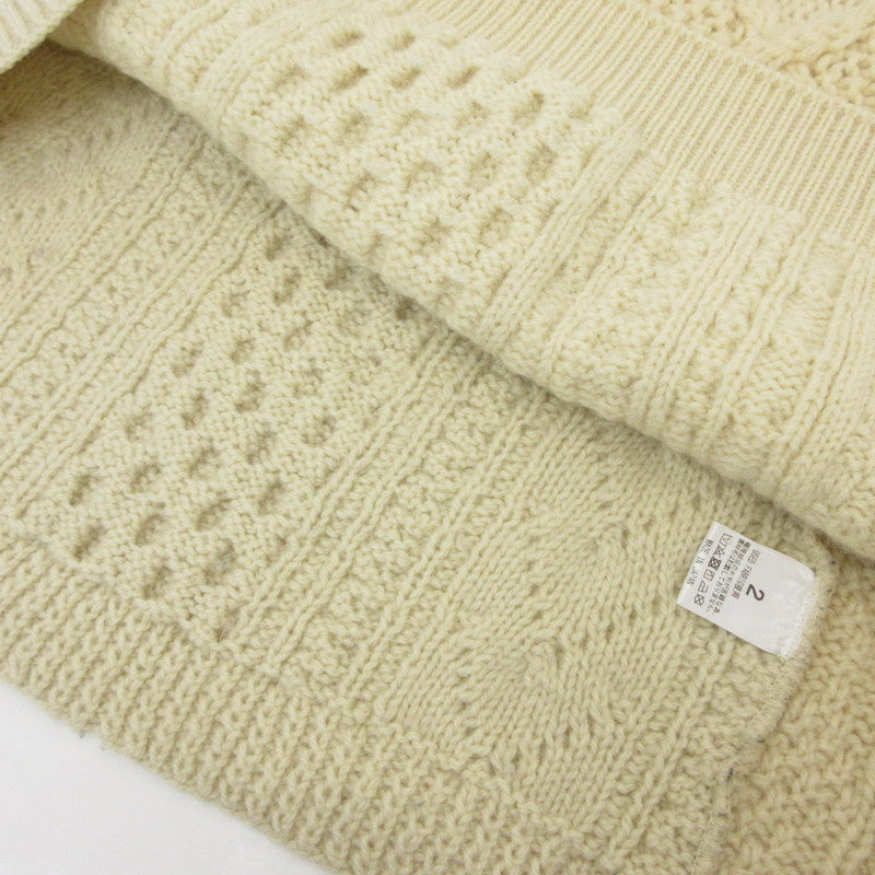【中古】SUNNY SIDE UP | サニーサイドアップ REMAKE 15 KNIT セーター USED FABRIC使用 アイボリー サイズ：2
