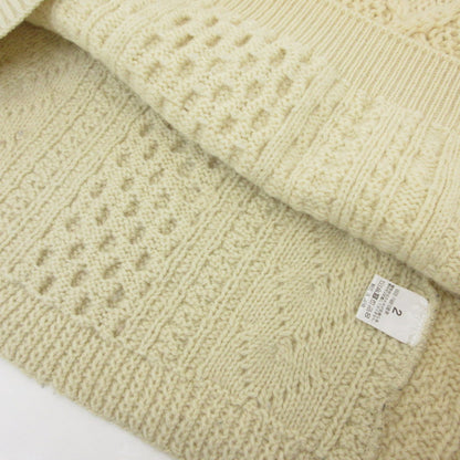 【中古】SUNNY SIDE UP | サニーサイドアップ REMAKE 15 KNIT セーター USED FABRIC使用 アイボリー サイズ：2