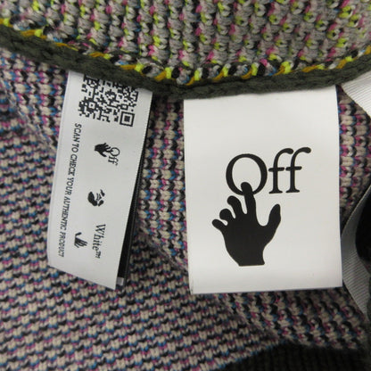 【中古】OFF-WHITE | オフホワイト セーター OMHE136F22KNI001 並行品 オリーブ サイズ：M