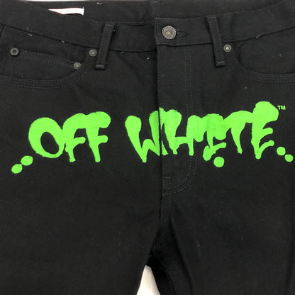 【中古】OFF-WHITE | オフホワイト デニムパンツ OMYA124S22DEN003 2022S/S 並行品 W:31 ブラック