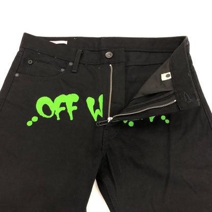 【中古】OFF-WHITE | オフホワイト デニムパンツ OMYA124S22DEN003 2022S/S 並行品 W:31 ブラック