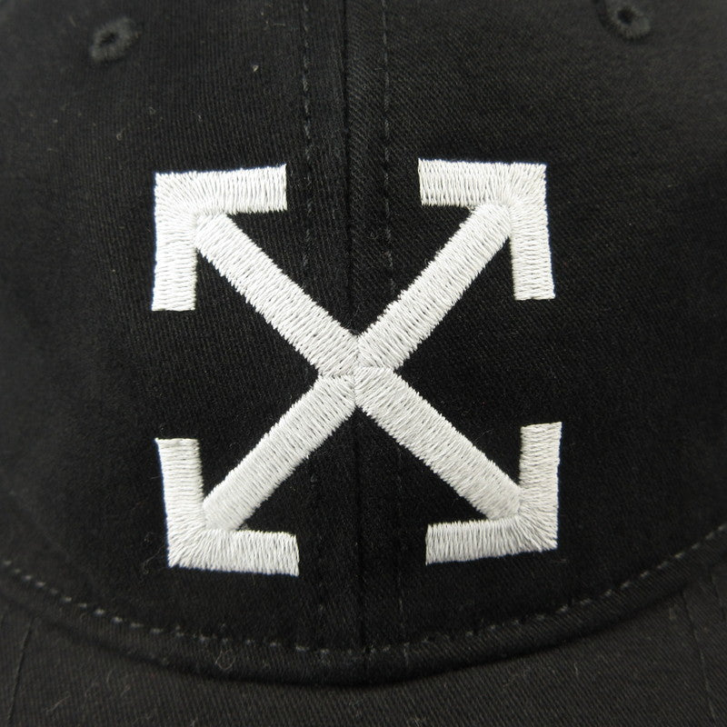 【中古】OFF-WHITE | オフホワイト Arrow Logo Baseball cap キャップ 並行品 ブラック