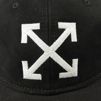 【中古】OFF-WHITE | オフホワイト Arrow Logo Baseball cap キャップ 並行品 ブラック
