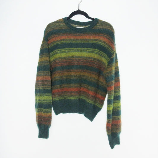 【中古】 MOHAIR BORDER KNIT セーター 112630027 グリーン サイズ：2