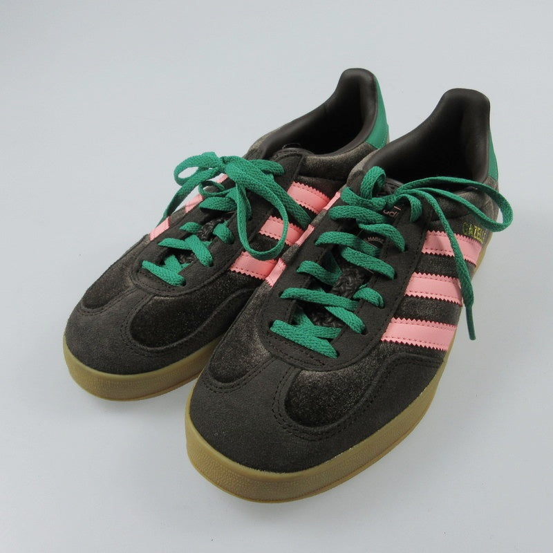 【中古】adidas | アディダス GAZELLE INDOOR W スニーカー JI2714 ブラウン 23cm