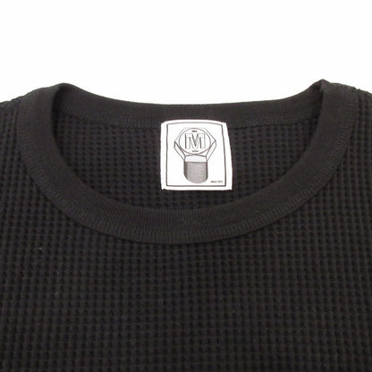 【中古】M&M CUSTOM PERFORMANCE | エムアンドエムカスタムパフォーマンス WAFFLE L/S T-SHIRT 長袖Ｔシャツ ブラック