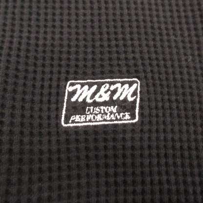 【中古】M&M CUSTOM PERFORMANCE | エムアンドエムカスタムパフォーマンス WAFFLE L/S T-SHIRT 長袖Ｔシャツ ブラック