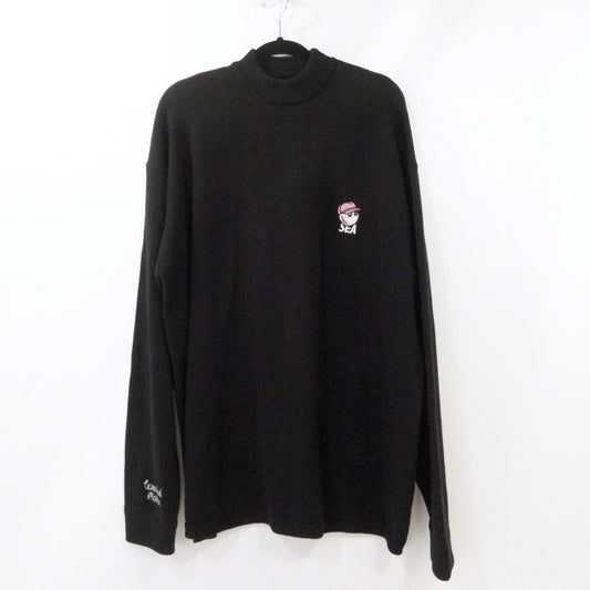 【中古】WIND AND SEA | ウィンダンシーウインダンシー Mockneck Sweater セーター WDS-MALBON-01 ブラック サイズ：XL