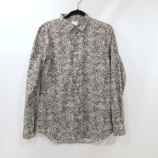 【中古】Paul Smith | ポール・スミス Sketch Floral' カジュアルシャツ 長袖シャツ 243305 サイズ：L